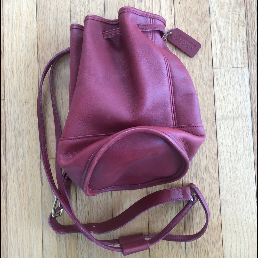PRICE DROP Vintage Red Coach Bixby Bag